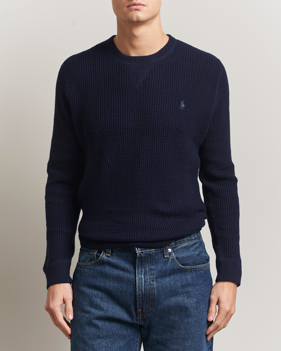 Uomini | Maglieria | Polo Ralph Lauren | Cotton/Wool Pullover Hunter Navy