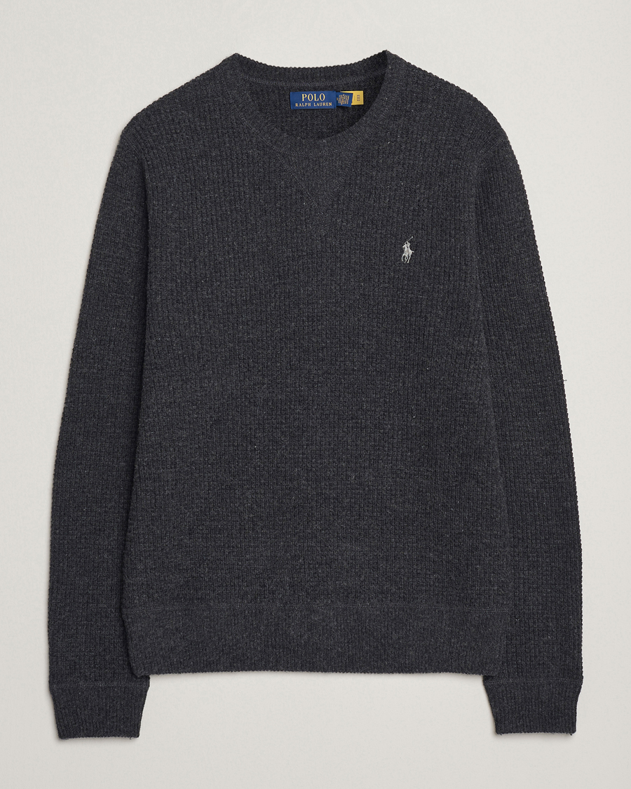 Uomini | Maglieria | Polo Ralph Lauren | Cotton/Wool Pullover Dark Granite Heather