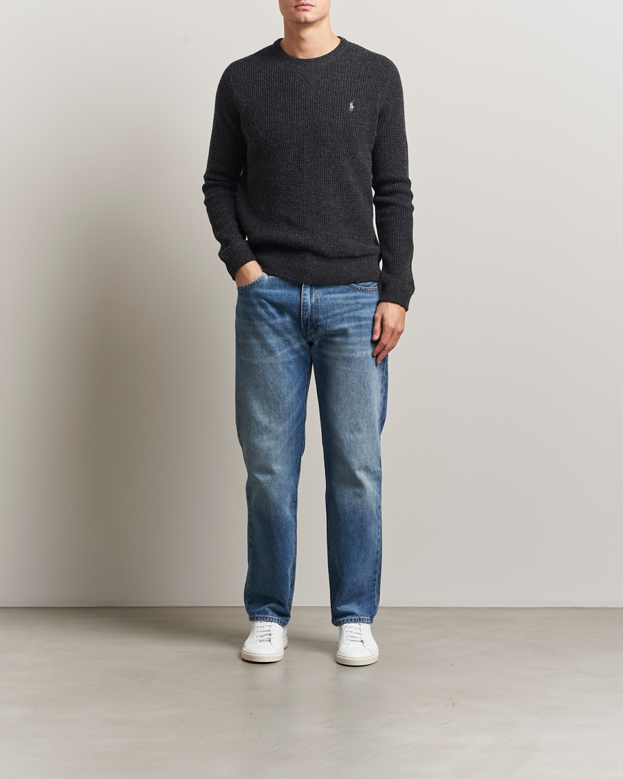 Uomini | Maglieria | Polo Ralph Lauren | Cotton/Wool Pullover Dark Granite Heather
