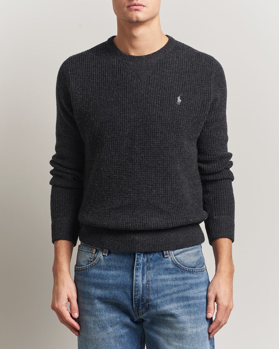 Uomini | Maglieria | Polo Ralph Lauren | Cotton/Wool Pullover Dark Granite Heather