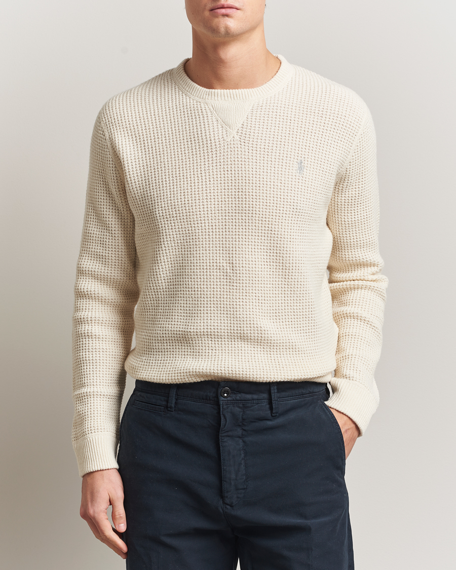 Uomini | Maglieria | Polo Ralph Lauren | Cotton/Wool Pullover Andover Cream