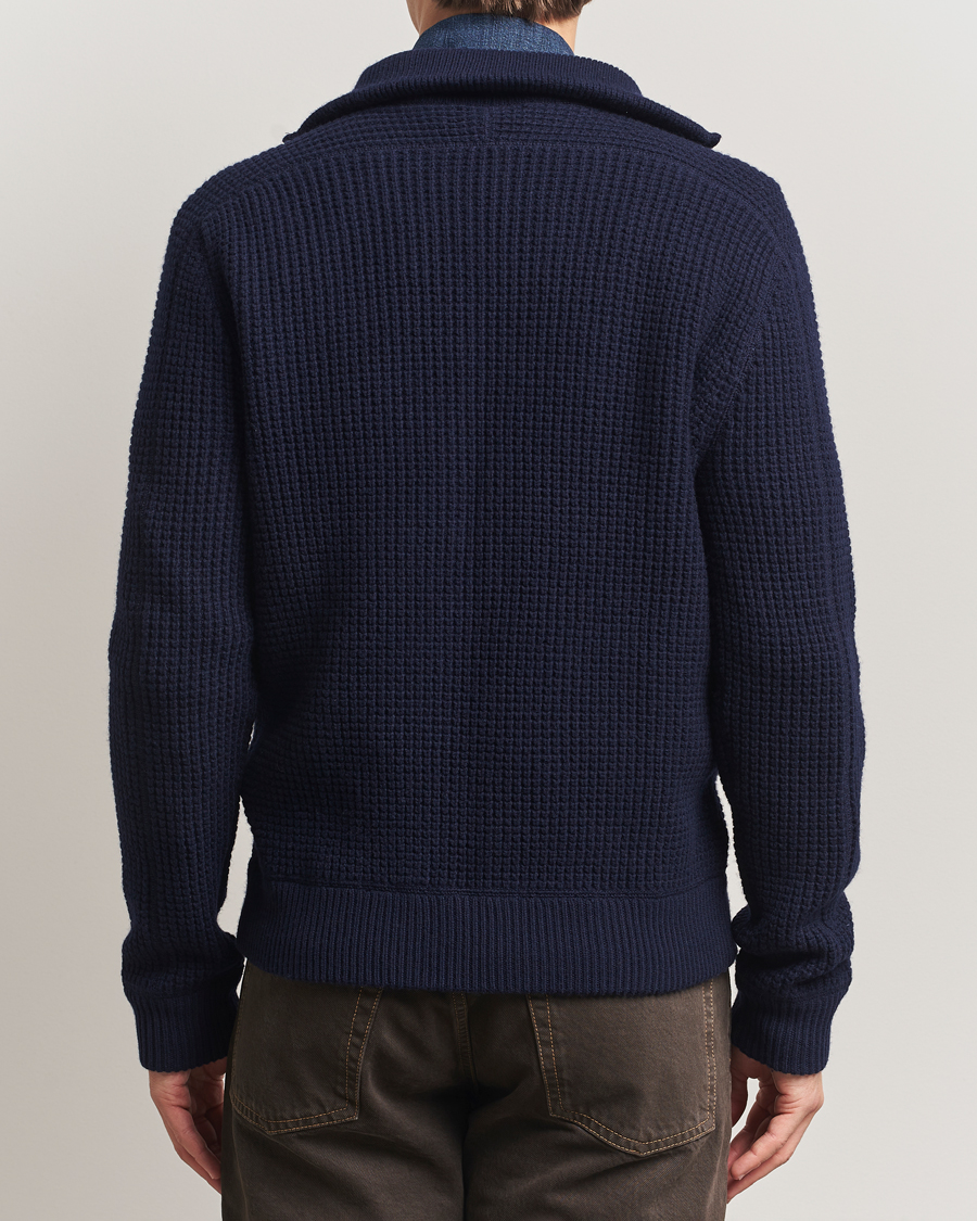 Uomini | Maglieria | Polo Ralph Lauren | Cotton/Wool Full Zip Hunter Navy