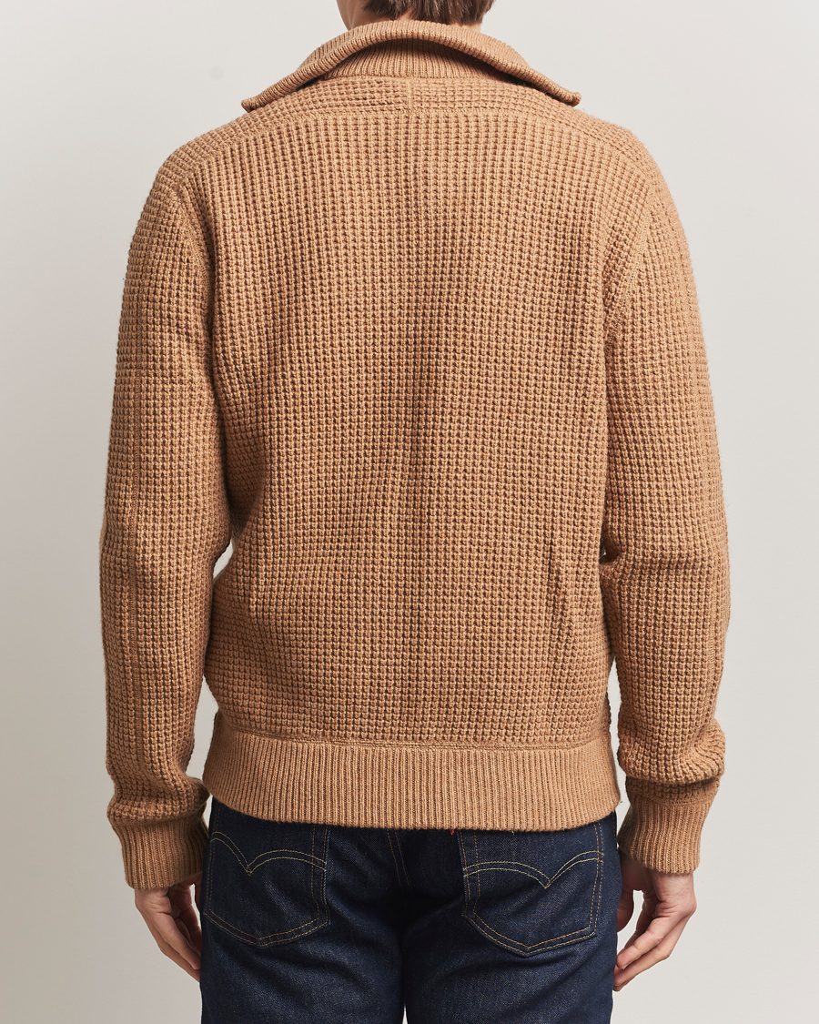 Uomini | Maglieria | Polo Ralph Lauren | Cotton/Wool Full Zip Brown Sugar Melange
