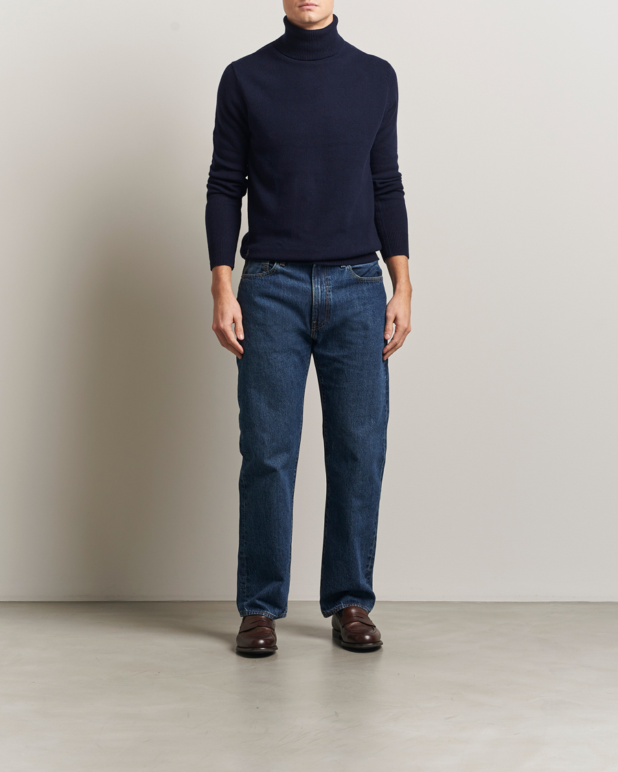 Uomini | Maglieria | Polo Ralph Lauren | Cotton/Wool Rollneck Hunter Navy