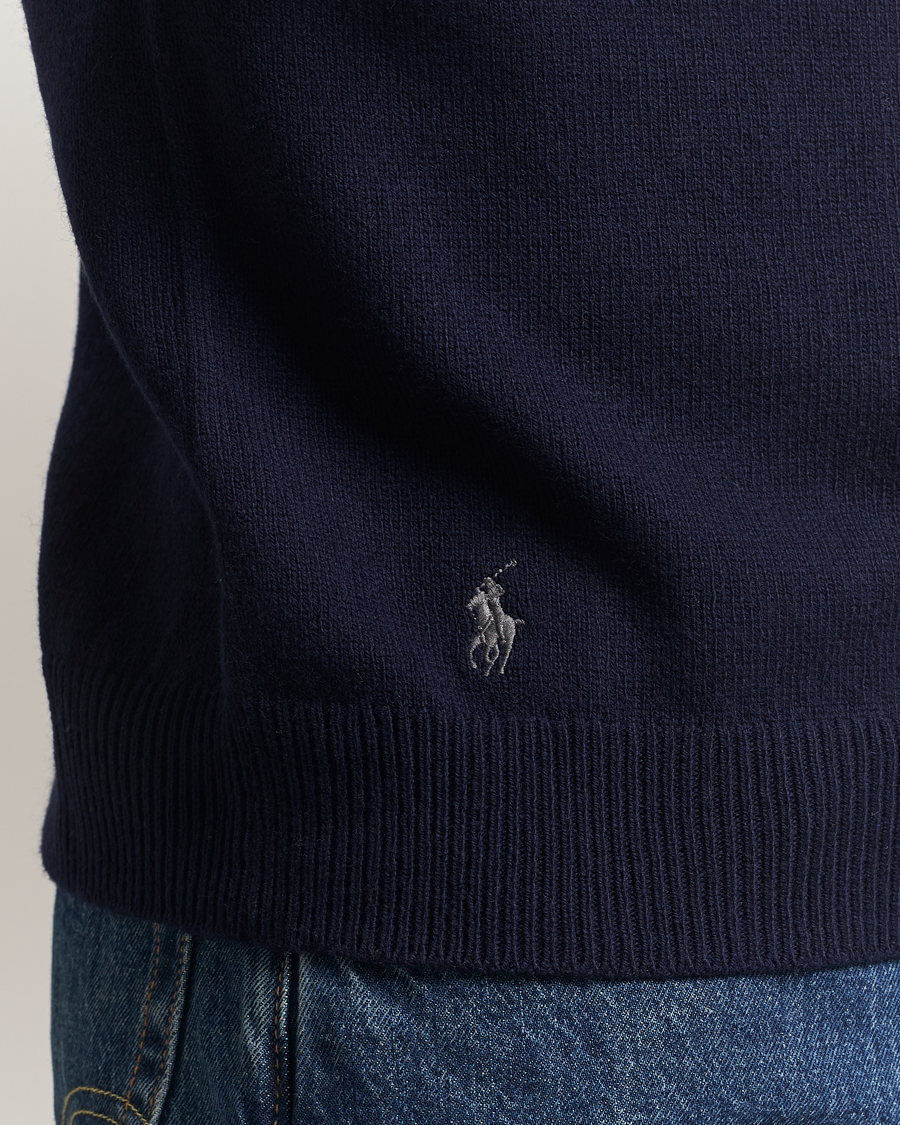 Uomini | Maglieria | Polo Ralph Lauren | Cotton/Wool Rollneck Hunter Navy