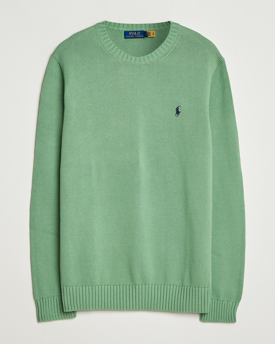 Uomini | Maglieria | Polo Ralph Lauren | Cotton Crew Neck Sweater Outback Green