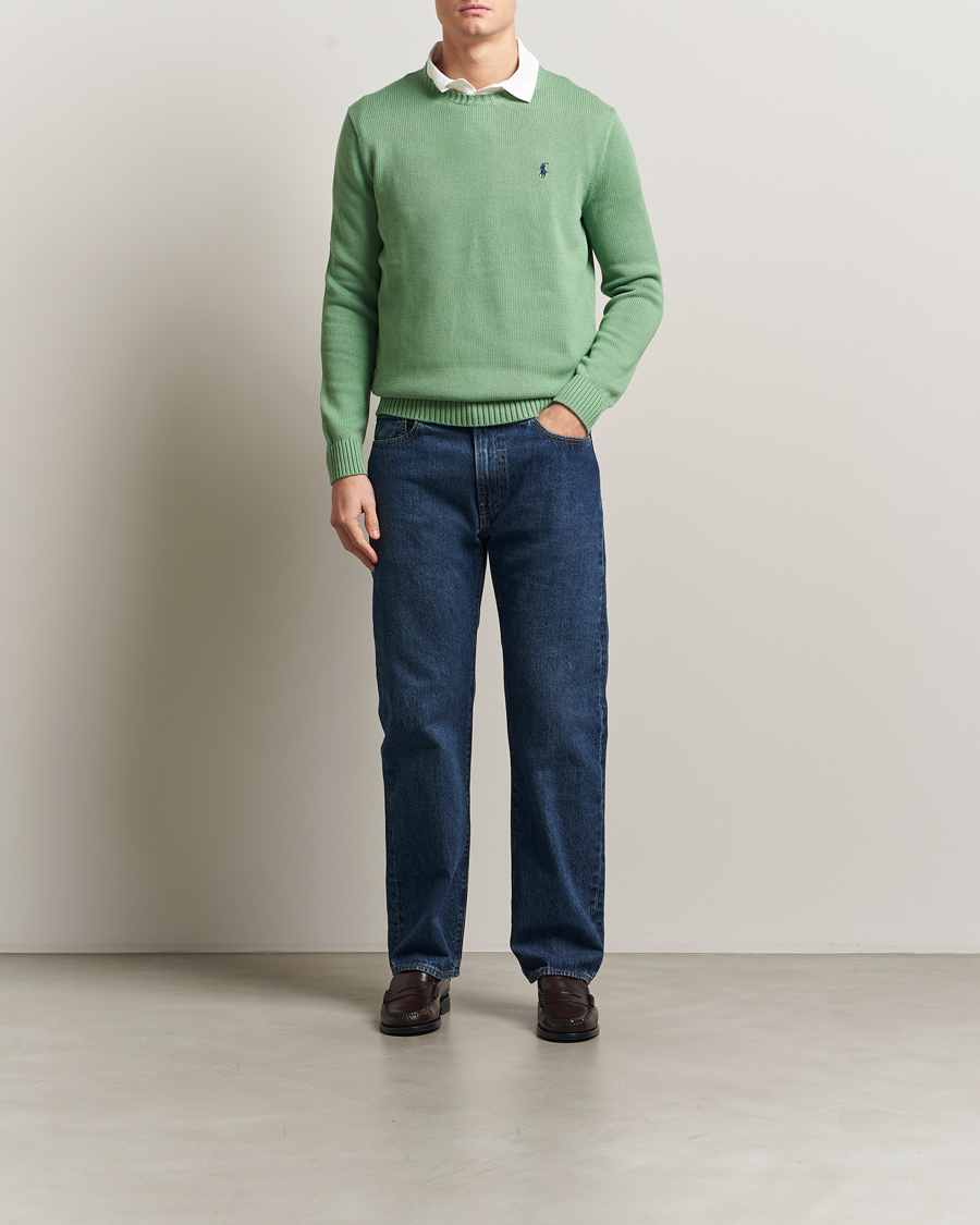 Uomini | Maglieria | Polo Ralph Lauren | Cotton Crew Neck Sweater Outback Green