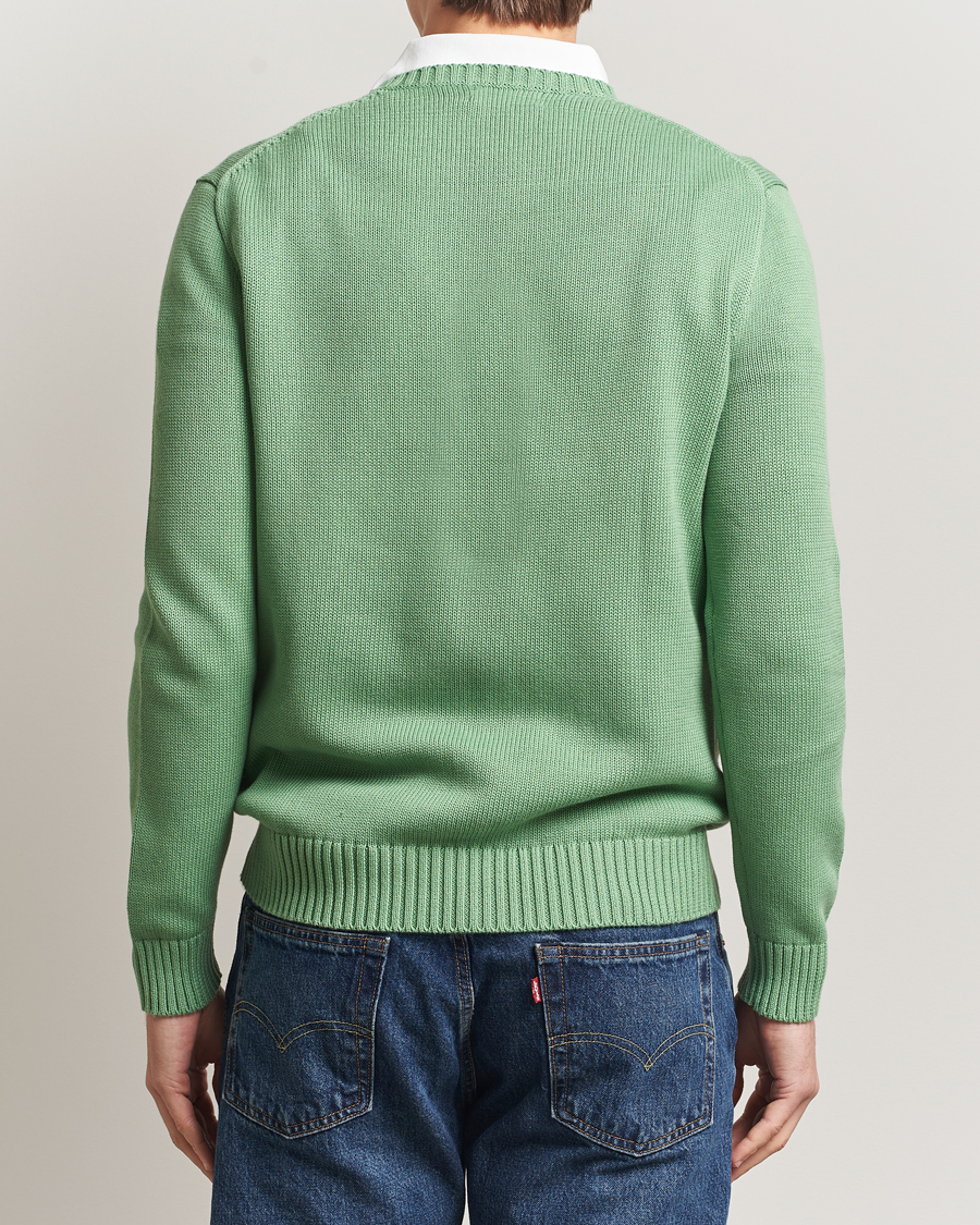 Uomini | Maglieria | Polo Ralph Lauren | Cotton Crew Neck Sweater Outback Green