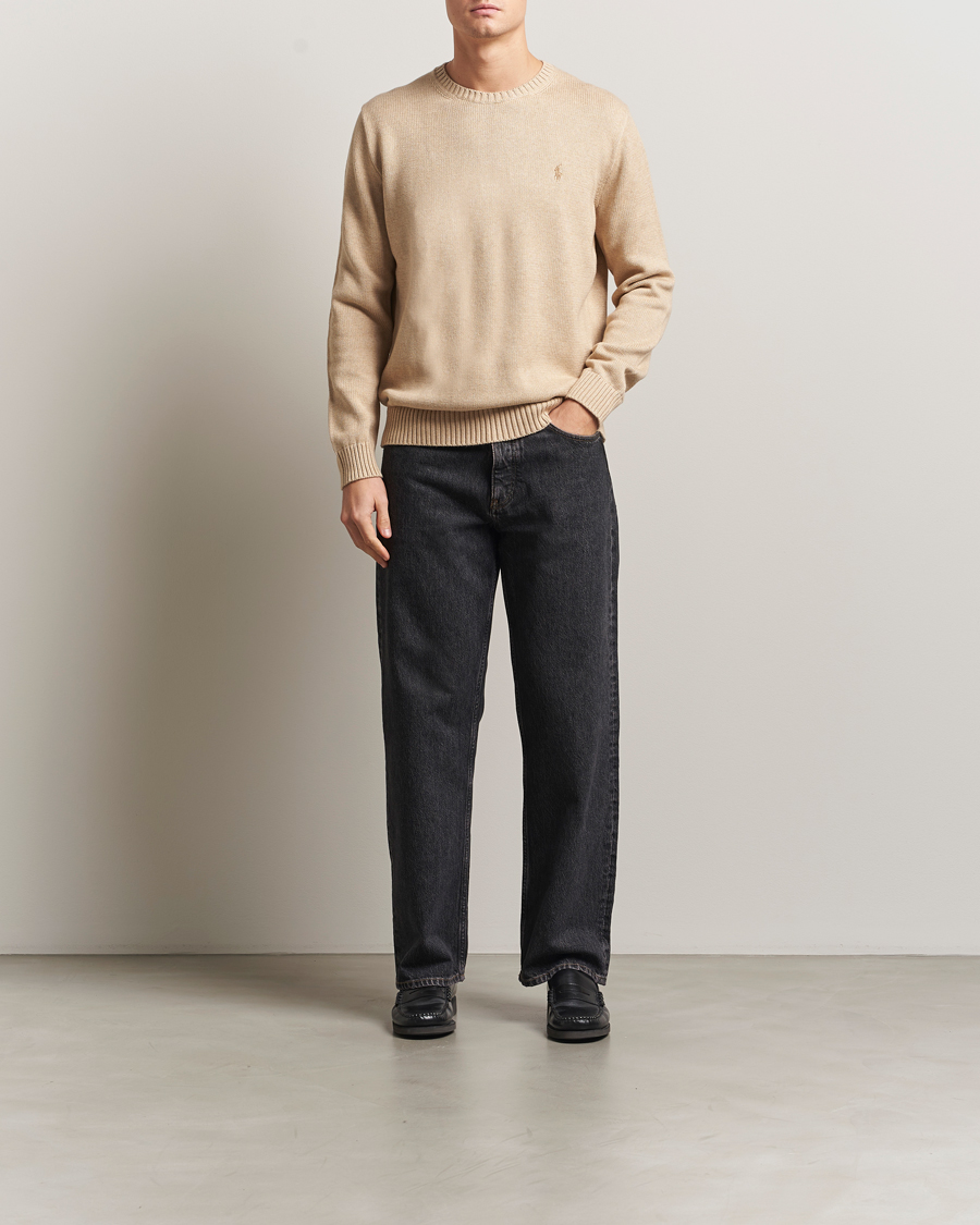 Uomini | Maglieria | Polo Ralph Lauren | Cotton Crew Neck Sweater Dune Melange