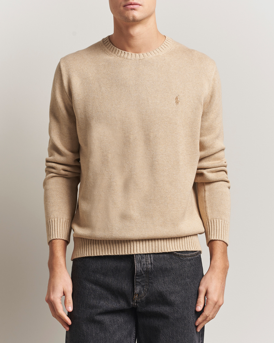 Uomini | Maglieria | Polo Ralph Lauren | Cotton Crew Neck Sweater Dune Melange