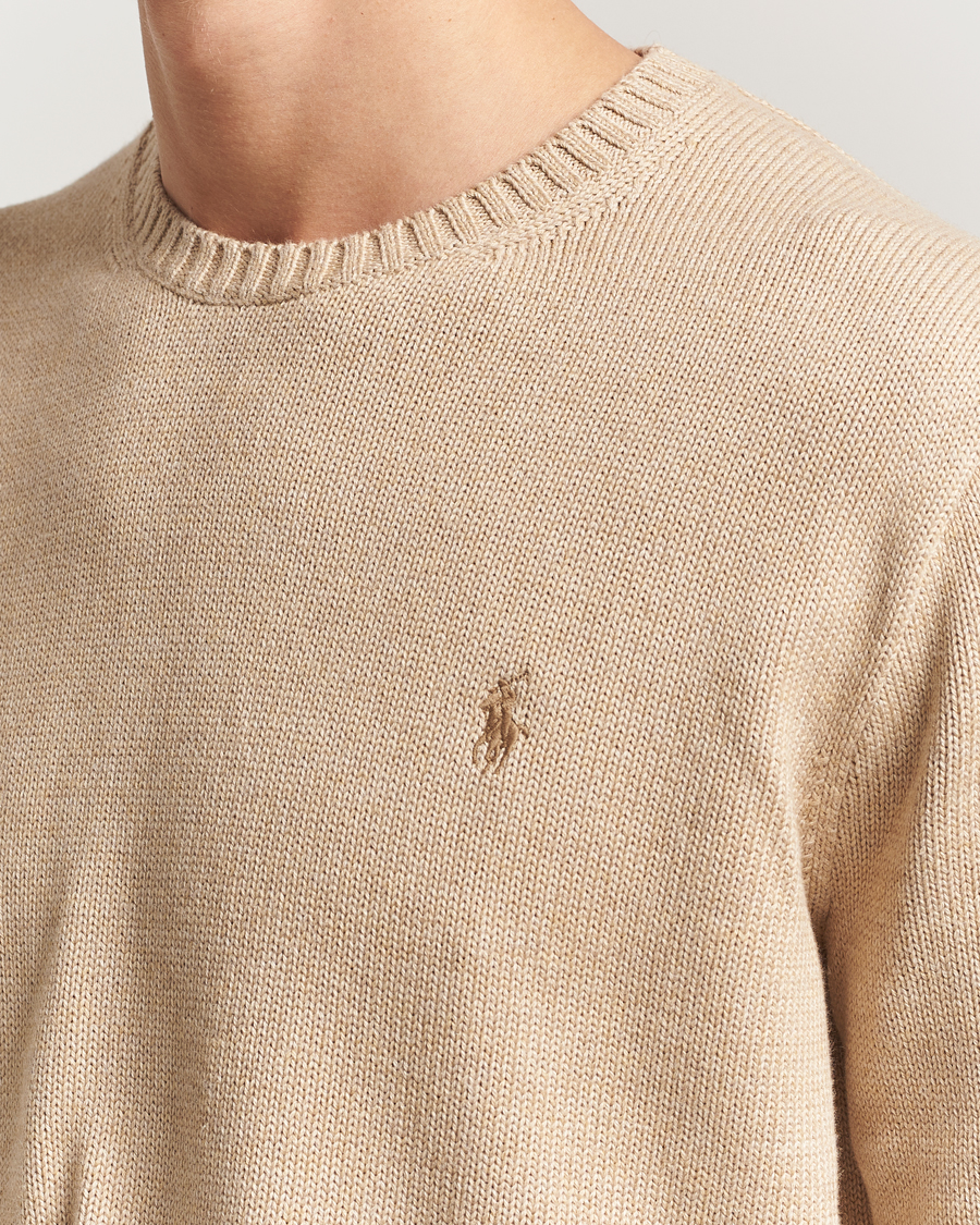 Uomini | Maglieria | Polo Ralph Lauren | Cotton Crew Neck Sweater Dune Melange