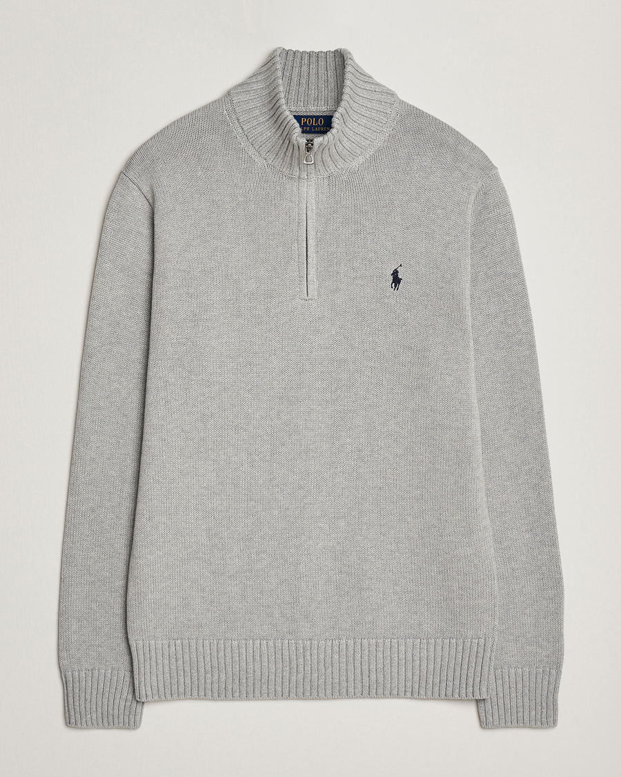 Uomini | Maglieria | Polo Ralph Lauren | Cotton Pullover Half Zip Andover Heather