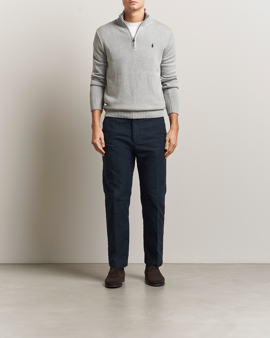 Uomini | Maglieria | Polo Ralph Lauren | Cotton Pullover Half Zip Andover Heather