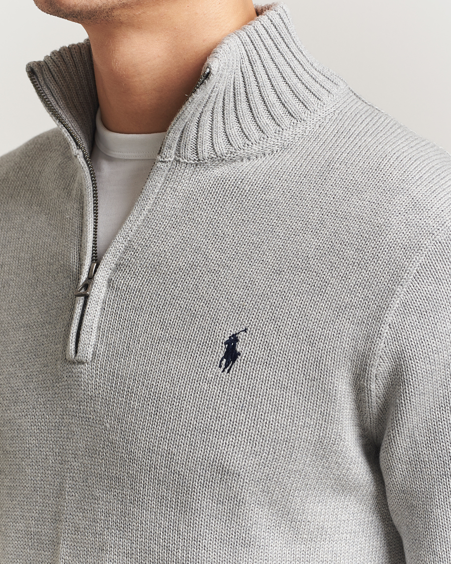 Uomini | Maglieria | Polo Ralph Lauren | Cotton Pullover Half Zip Andover Heather