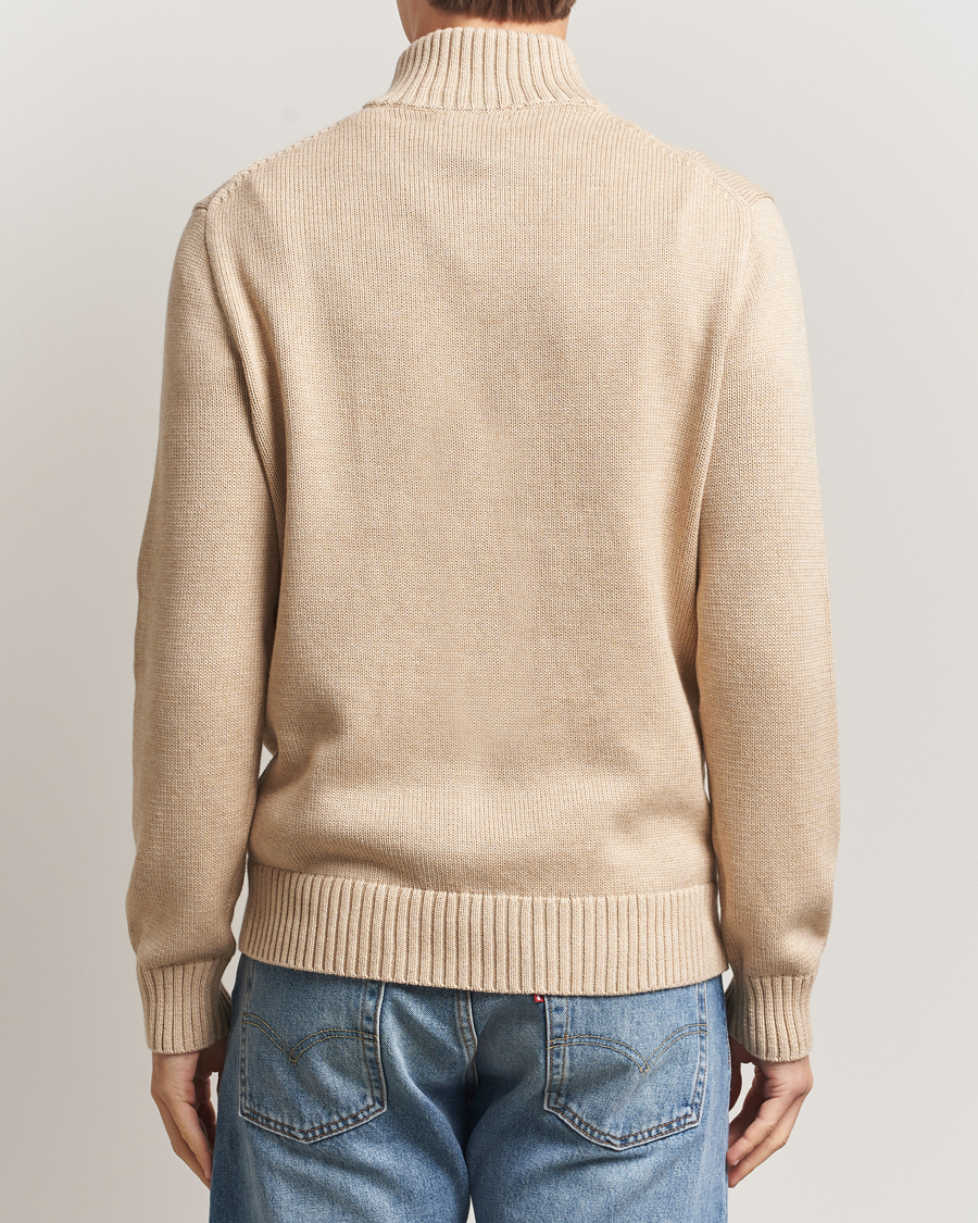 Uomini | Maglieria | Polo Ralph Lauren | Cotton Pullover Half Zip Dune Melange