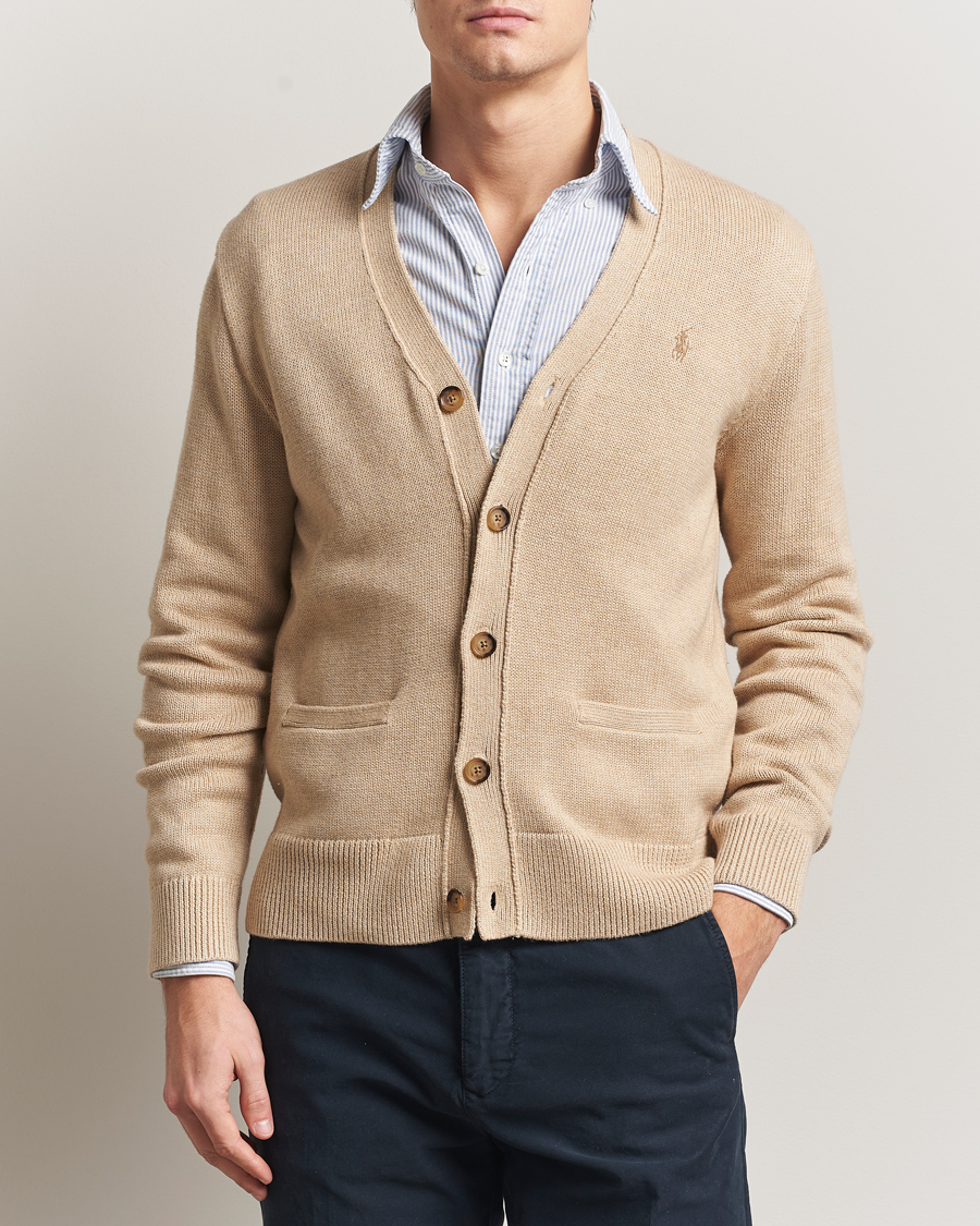 Uomini | Maglieria | Polo Ralph Lauren | Cotton Cardigan Dune Melange