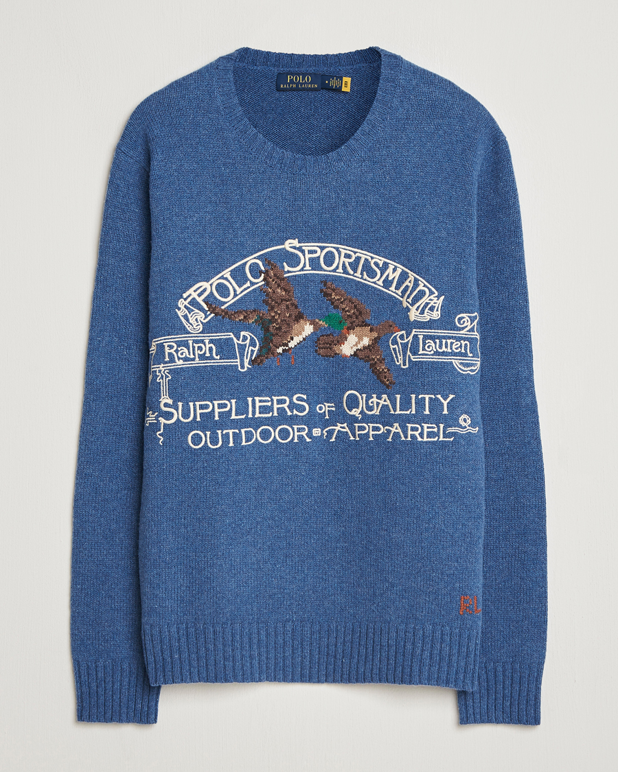 Uomini | Maglieria | Polo Ralph Lauren | Cotton/Wool Printed Sweater Blue Multi