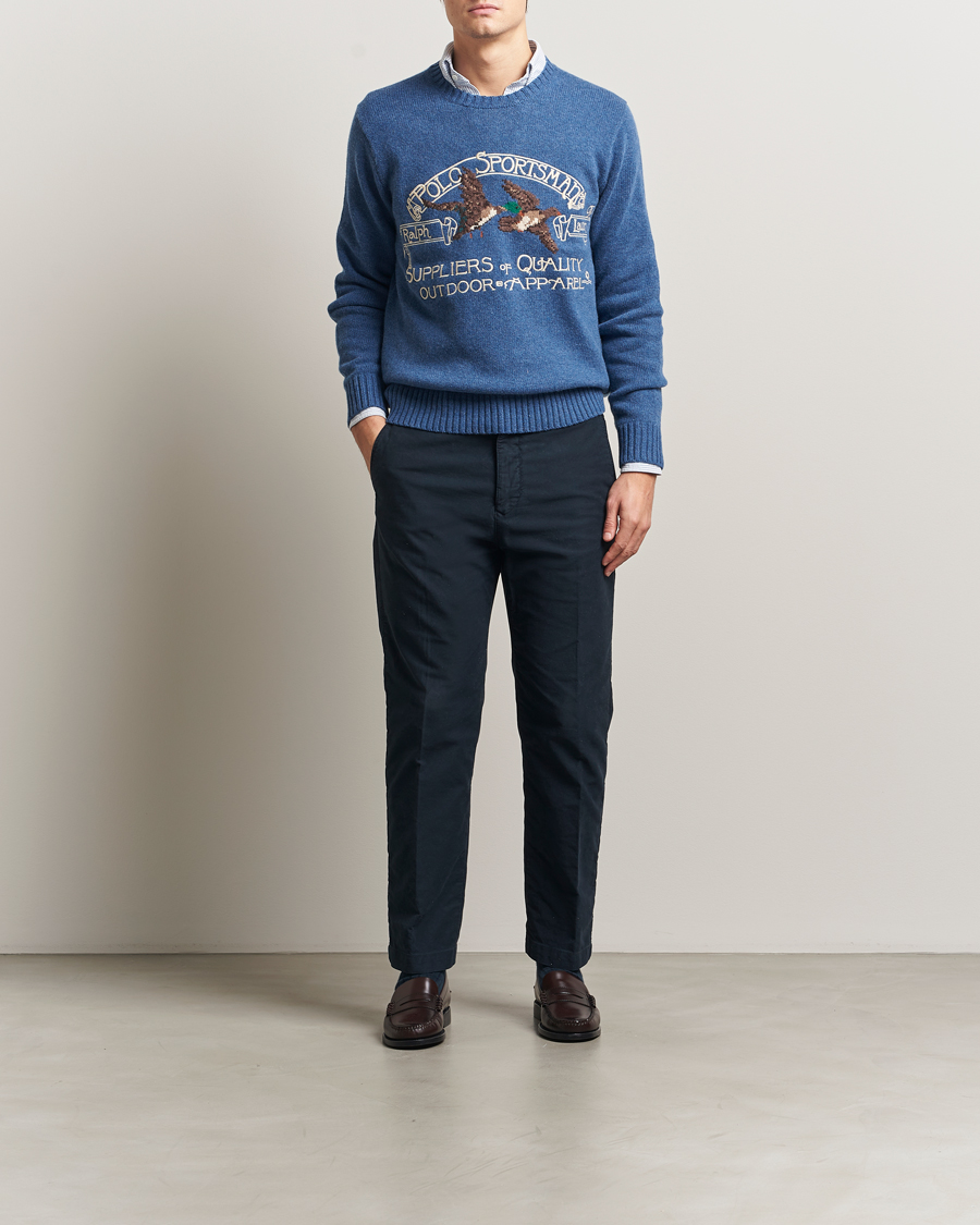 Uomini | Maglieria | Polo Ralph Lauren | Cotton/Wool Printed Sweater Blue Multi