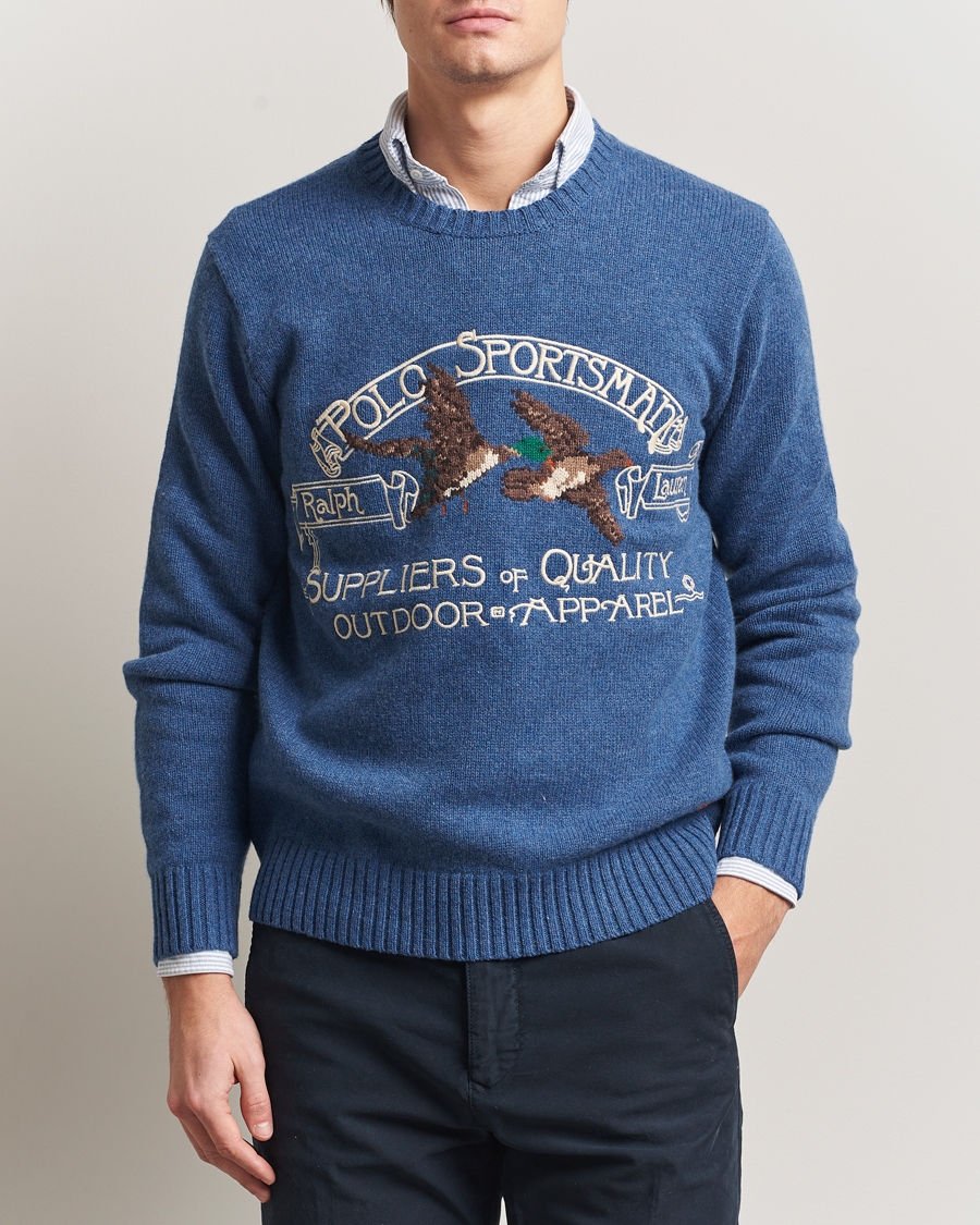 Uomini | Maglieria | Polo Ralph Lauren | Cotton/Wool Printed Sweater Blue Multi