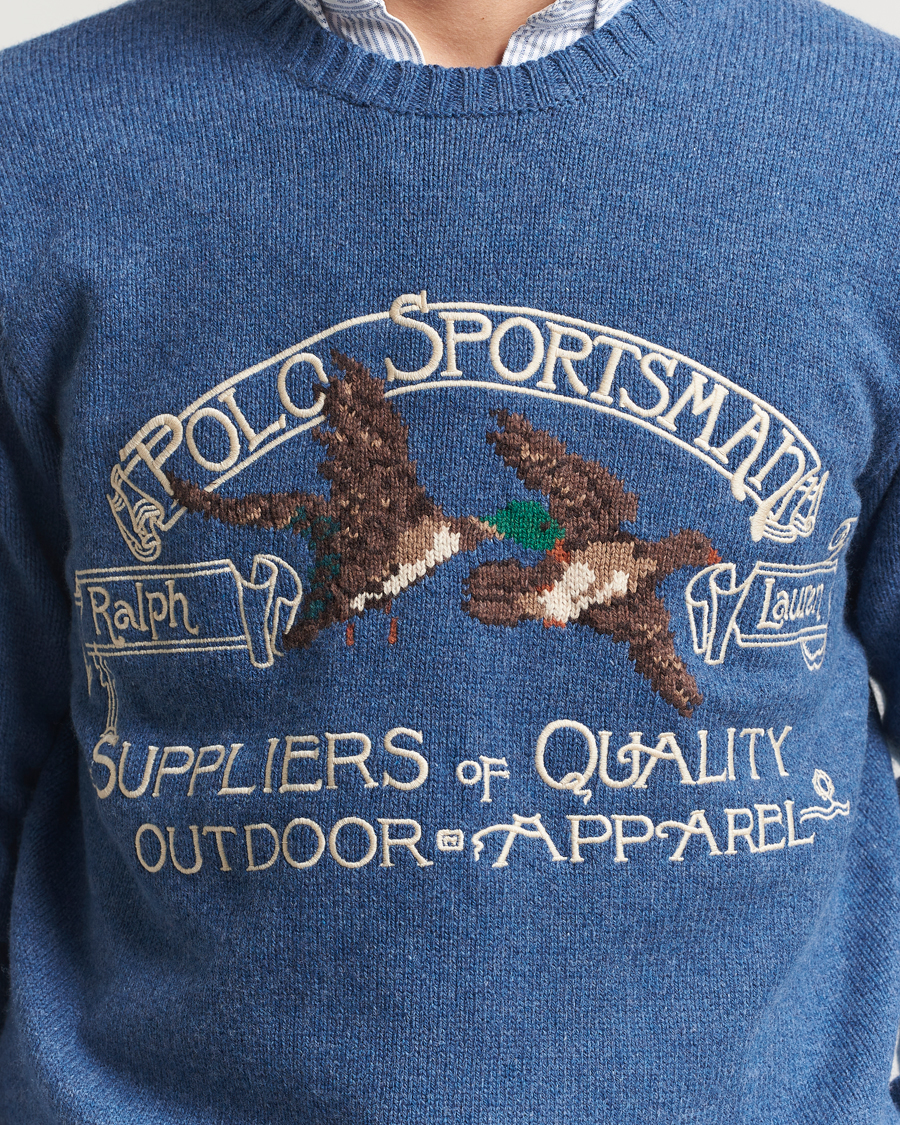 Uomini | Maglieria | Polo Ralph Lauren | Cotton/Wool Printed Sweater Blue Multi