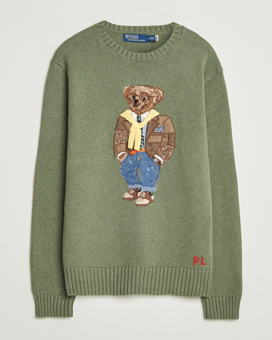 Uomini | Maglieria | Polo Ralph Lauren | Cotton/Cashmere Bear Sweater Lovette Heather