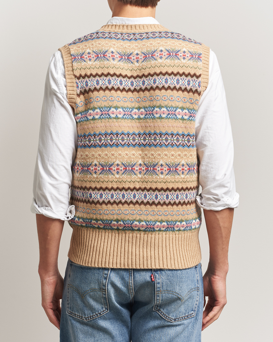 Uomini | Maglieria | Polo Ralph Lauren | Cotton Wool Long Sleeve Sweater Tan Multi