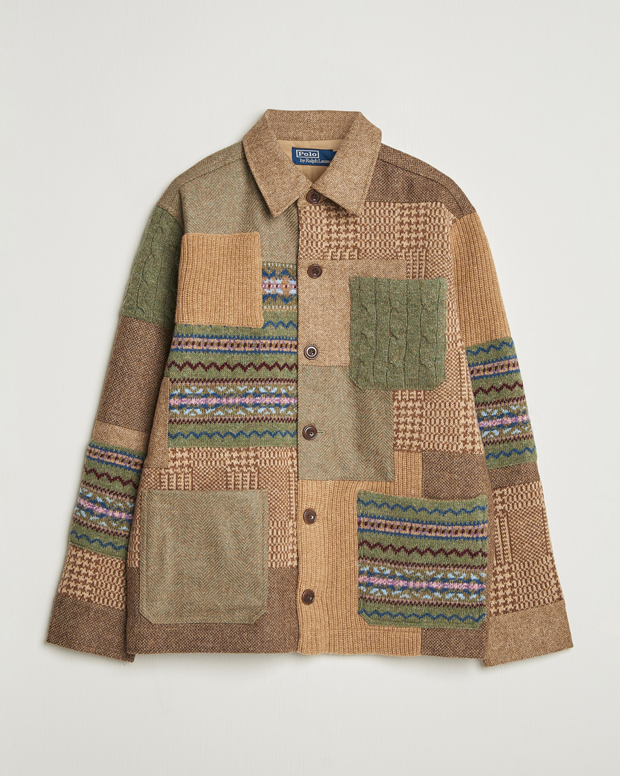 Uomini | Maglieria | Polo Ralph Lauren | Wool Blend Cardigan Tan Multi