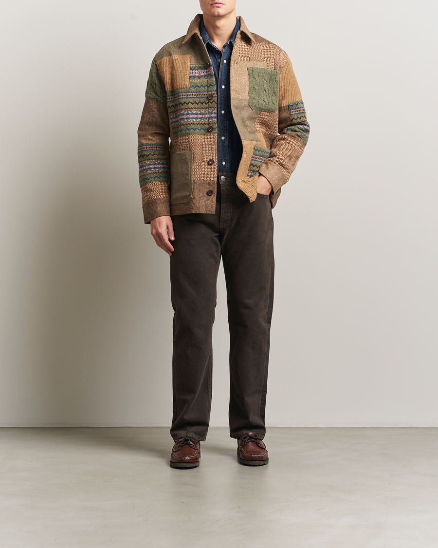 Uomini | Maglieria | Polo Ralph Lauren | Wool Blend Cardigan Tan Multi