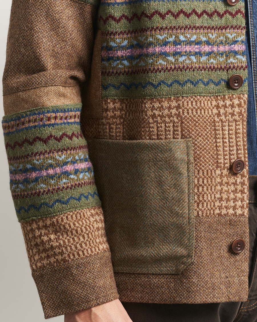 Uomini | Maglieria | Polo Ralph Lauren | Wool Blend Cardigan Tan Multi