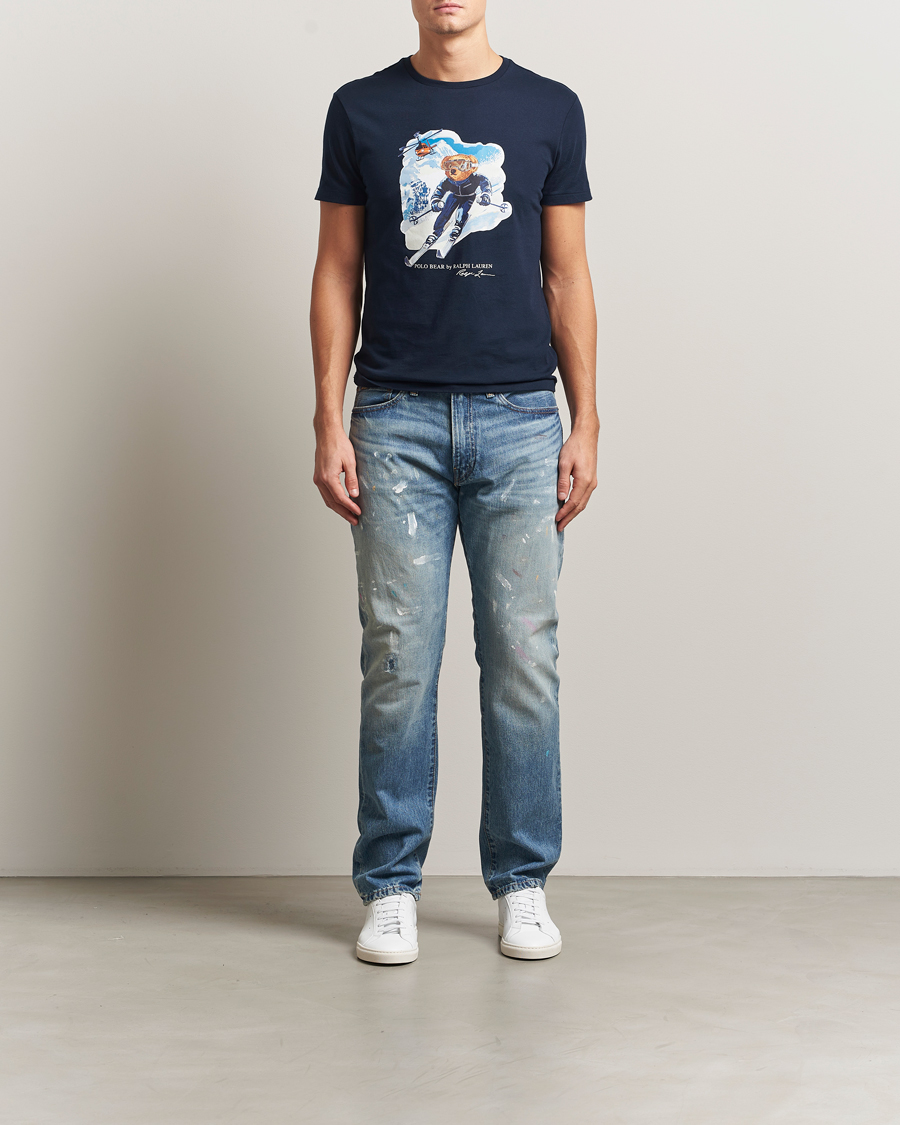 Uomini | T-shirt | Polo Ralph Lauren | Printed Bear T-Shirt Worth Navy