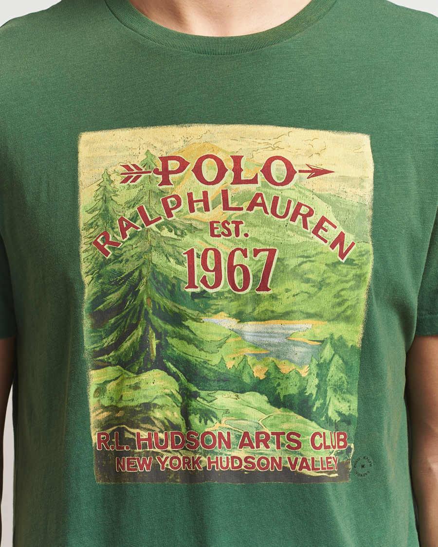 Uomini | T-shirt | Polo Ralph Lauren | Printed T-Shirt Grass Green