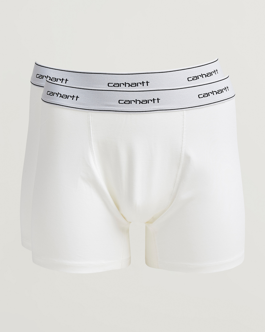 Uomini | Biancheria intima | Carhartt WIP | 2-Pack Cotton Trunks White
