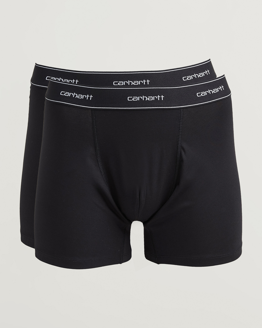Uomini | Biancheria intima | Carhartt WIP | 2-Pack Cotton Trunks Black