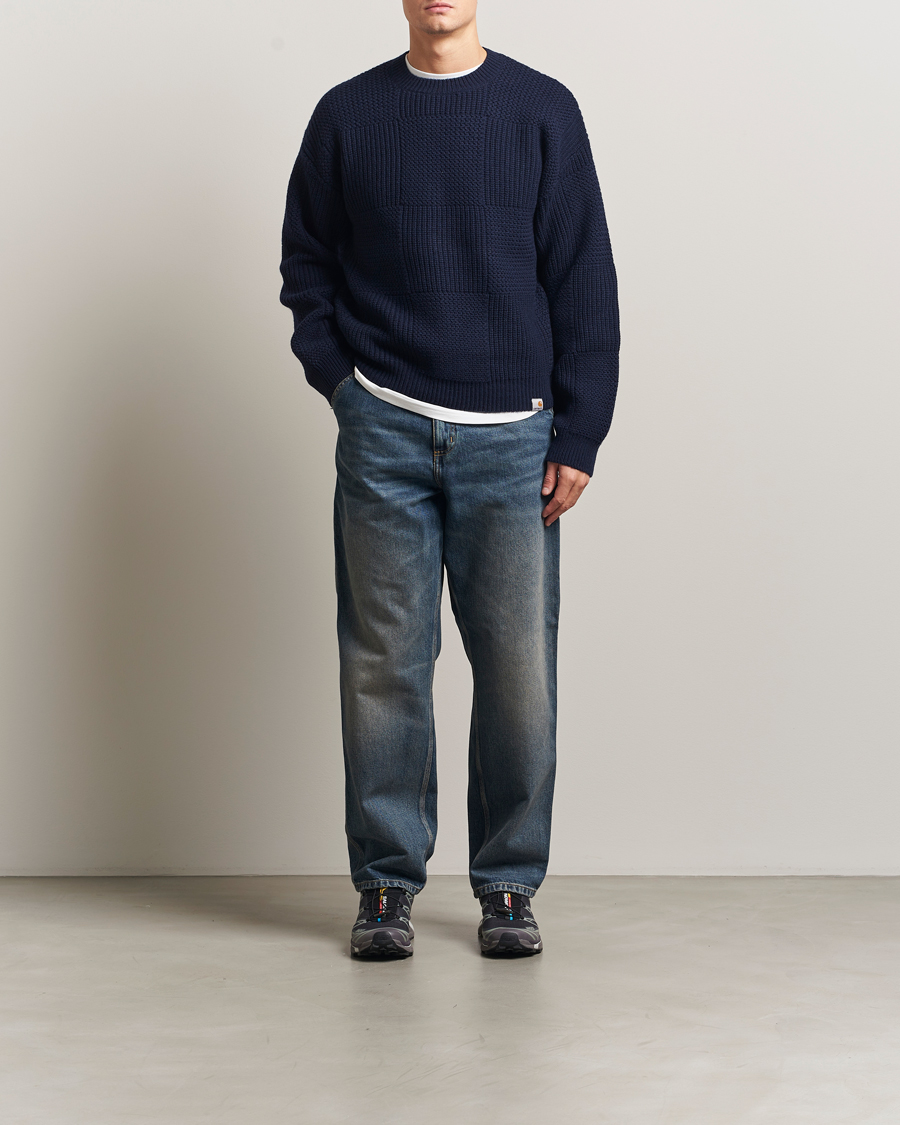 Uomini | Maglieria | Carhartt WIP | Bishop Knitted Sweater Dark Navy
