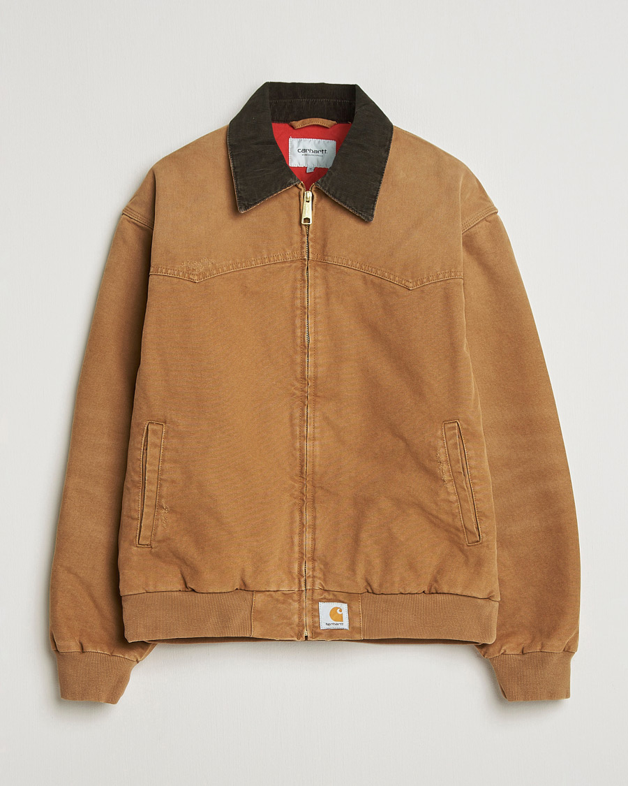 Uomini | Giacche | Carhartt WIP | OG Santa Fee Jacket Hamilton Brown Grind Washed