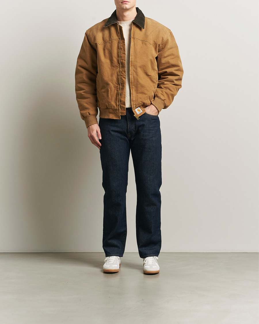 Uomini | Giacche | Carhartt WIP | OG Santa Fee Jacket Hamilton Brown Grind Washed