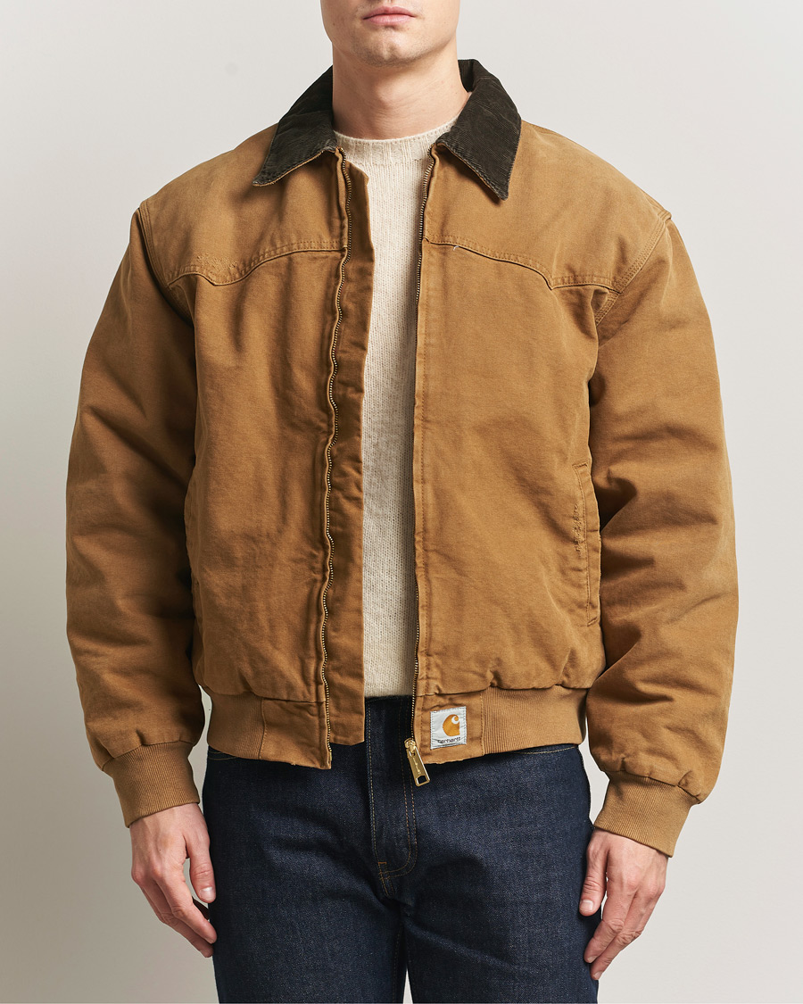 Uomini | Giacche | Carhartt WIP | OG Santa Fee Jacket Hamilton Brown Grind Washed
