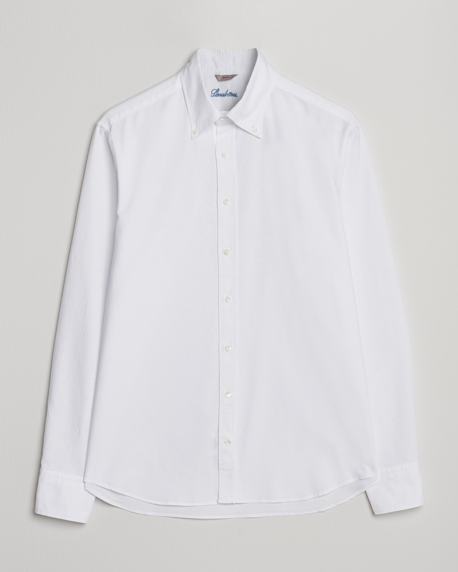 Uomini | Camicie | Stenströms | Regular Fit Oxford Shirt White