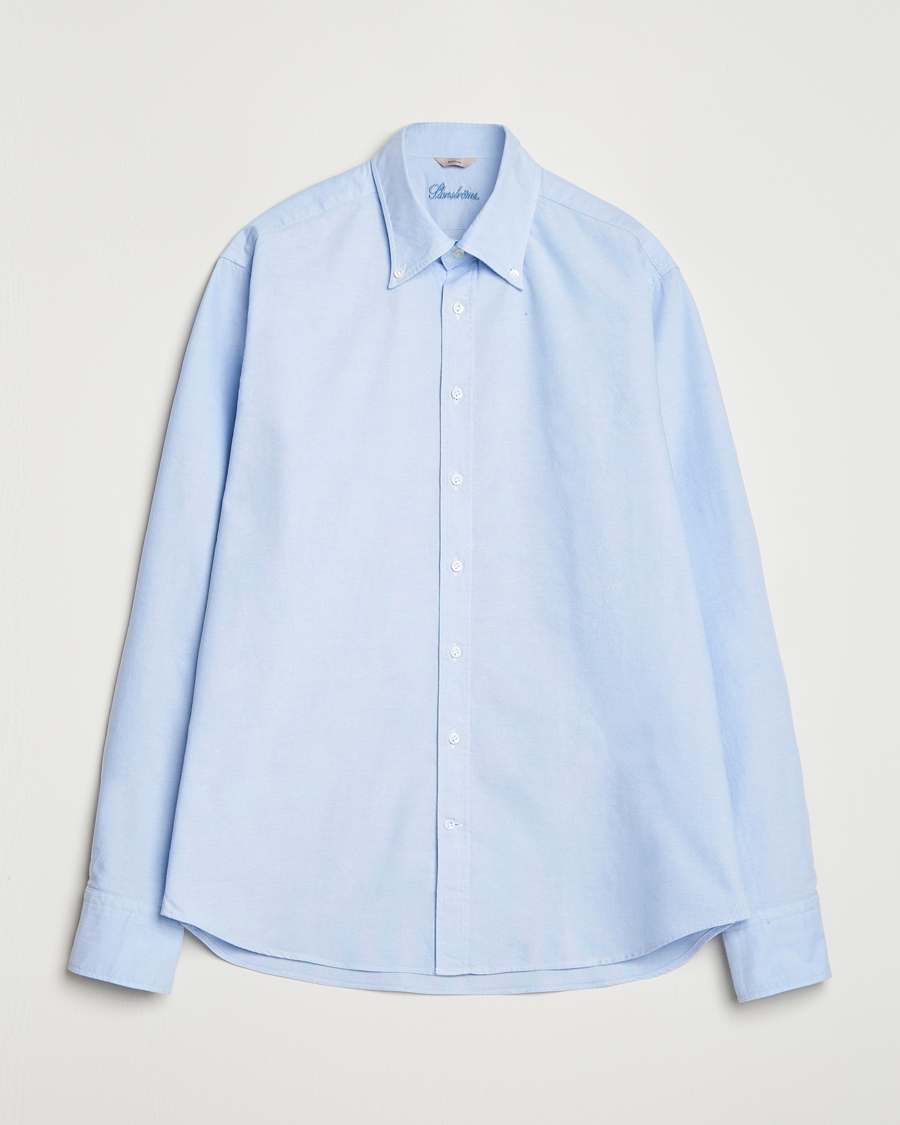 Uomini | Camicie | Stenströms | Regular Fit Oxford Shirt Light Blue
