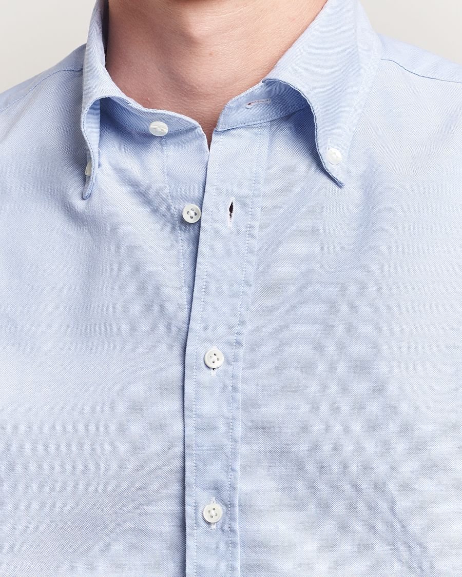 Uomini | Camicie | Stenströms | Regular Fit Oxford Shirt Light Blue