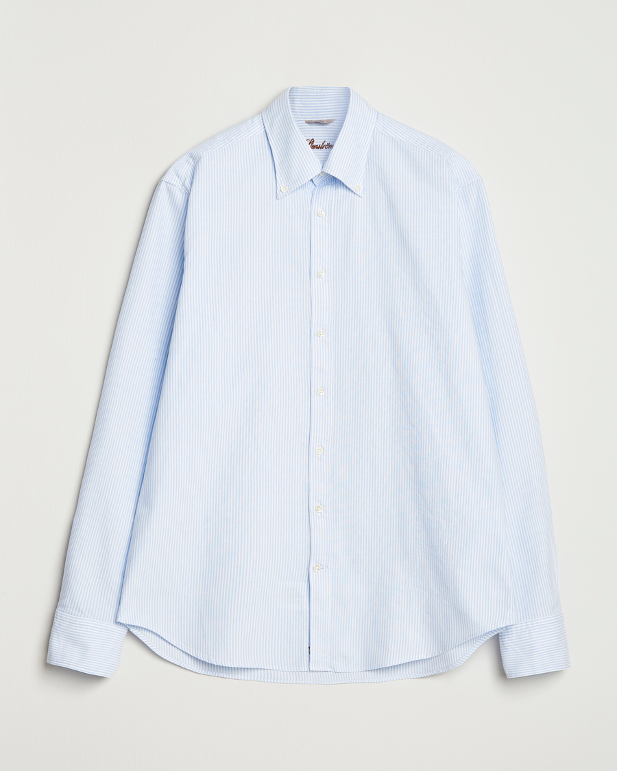 Uomini | Camicie | Stenströms | Regular Fit Oxford Shirt Blue/White