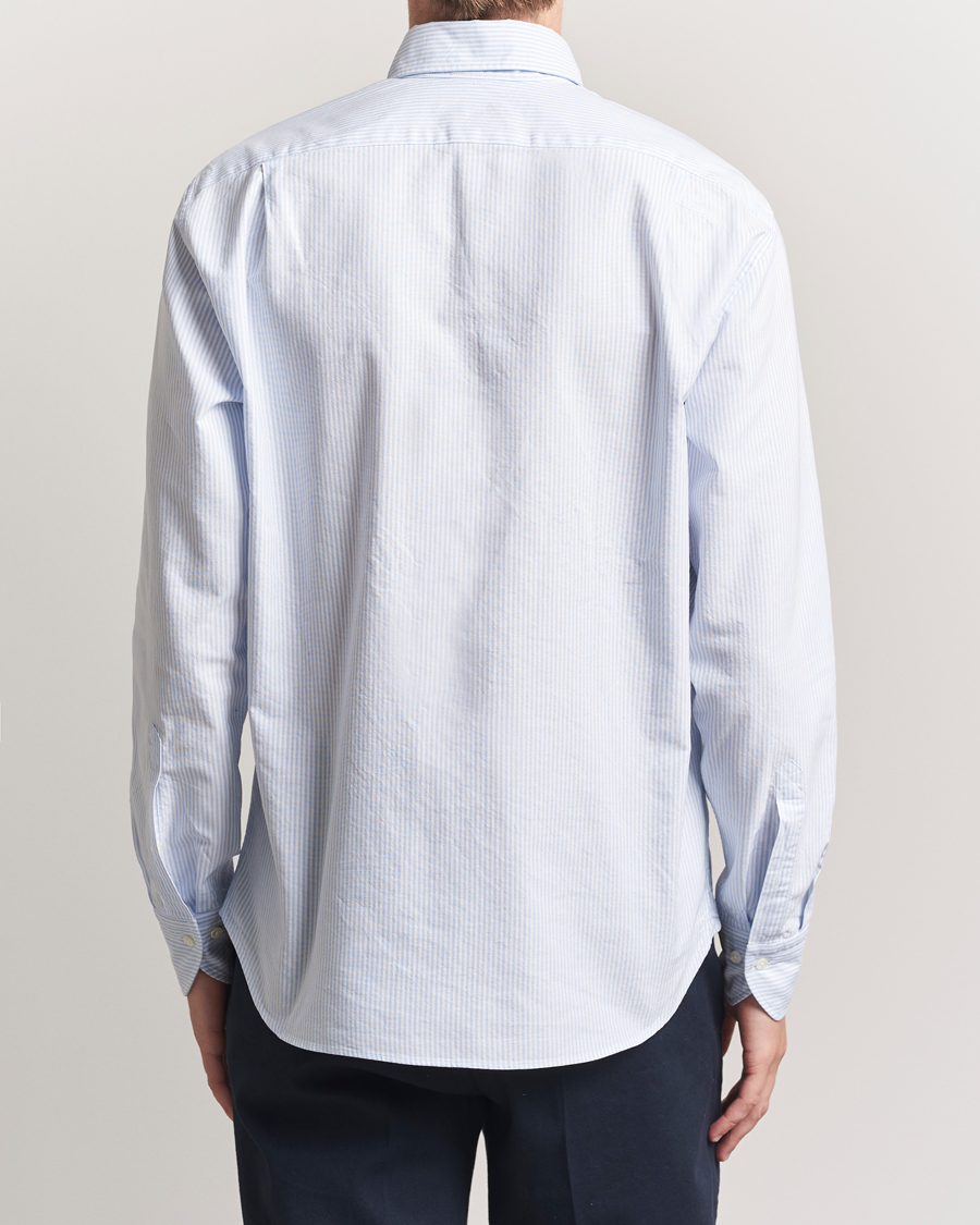 Uomini | Camicie | Stenströms | Regular Fit Oxford Shirt Blue/White