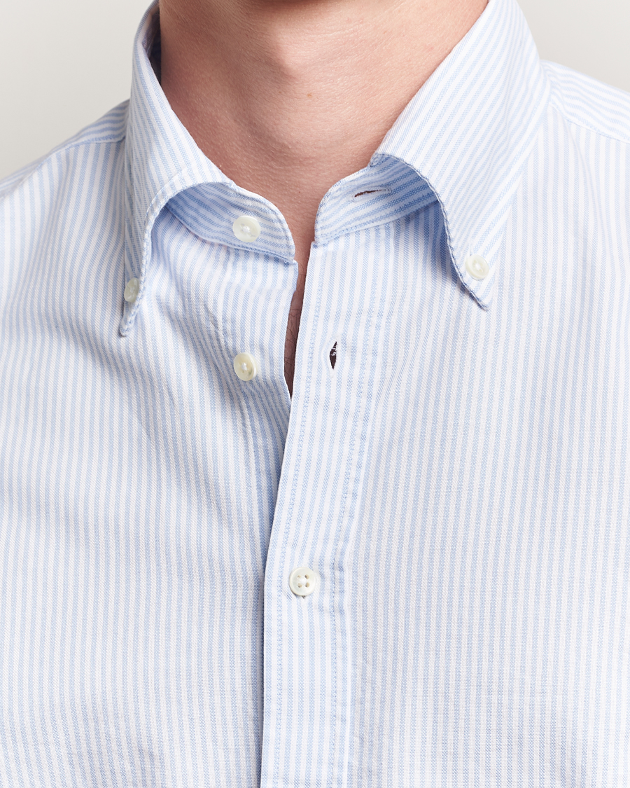 Uomini | Camicie | Stenströms | Regular Fit Oxford Shirt Blue/White