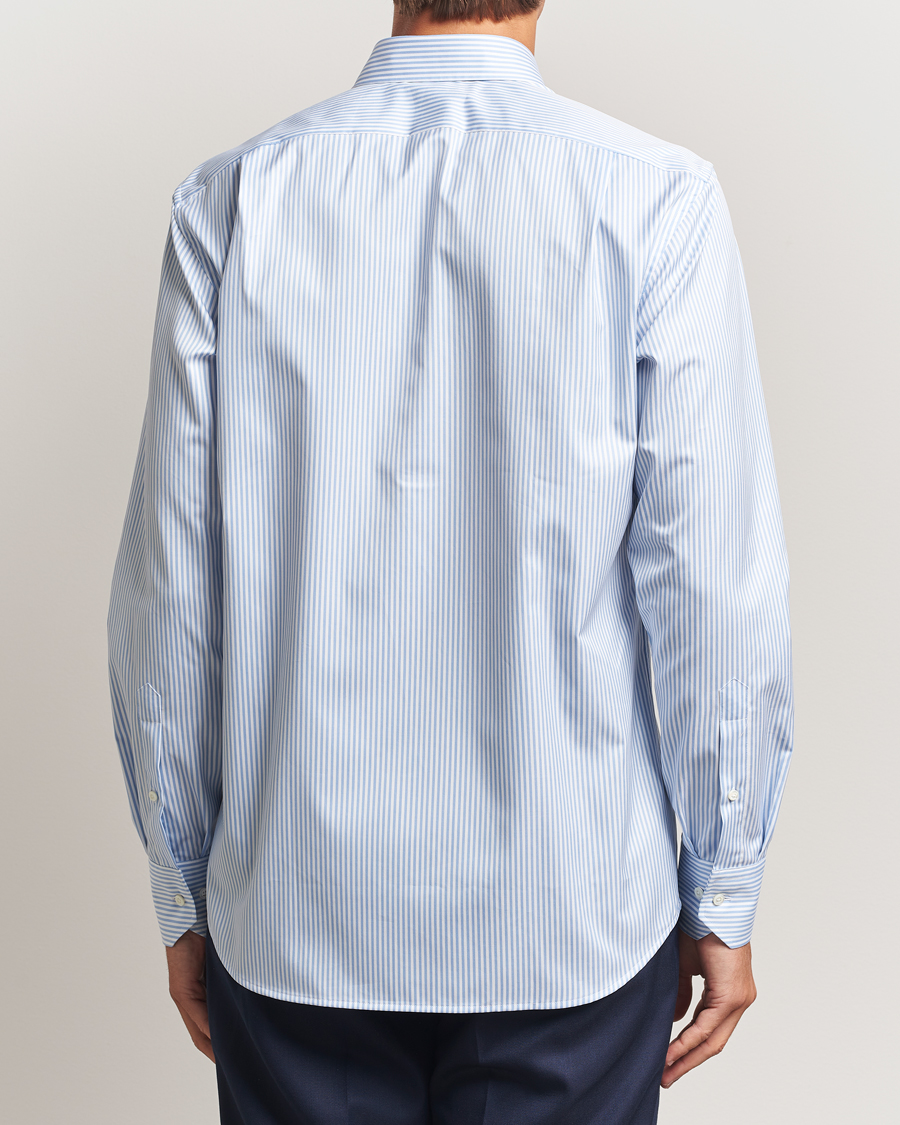 Uomini | Camicie | Stenströms | Regular Fit Striped Cut Away Shirt Blue/White