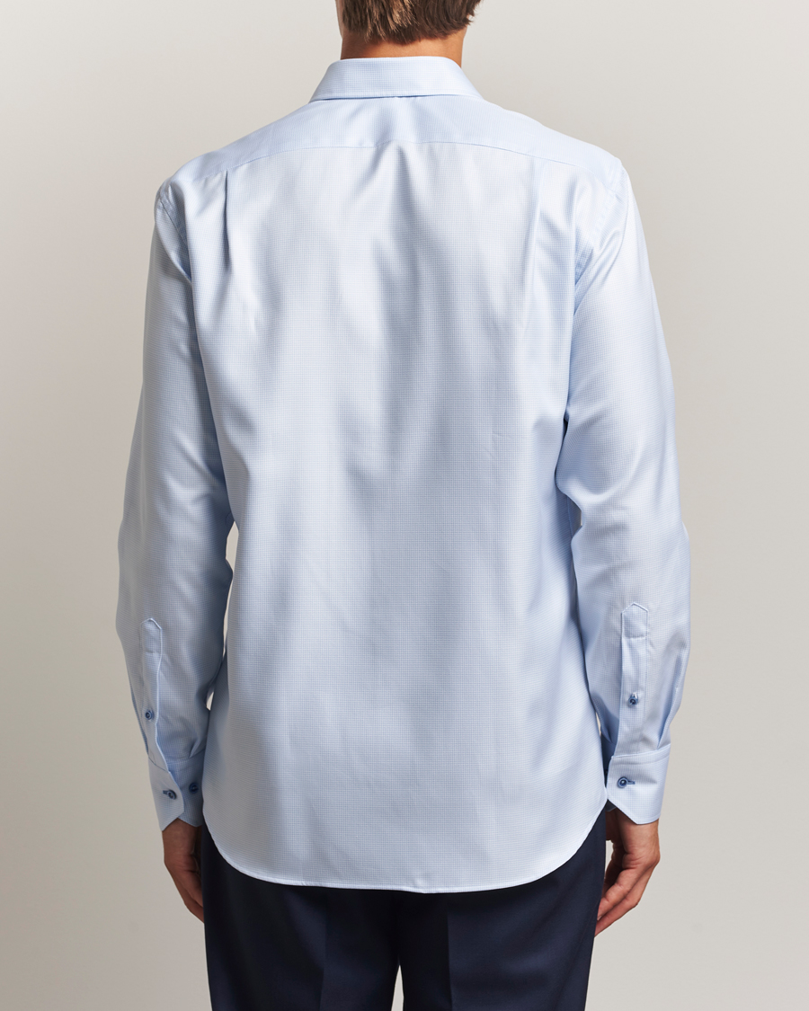 Uomini | Camicie | Stenströms | Regular Fit Contrast Shirt Light Blue