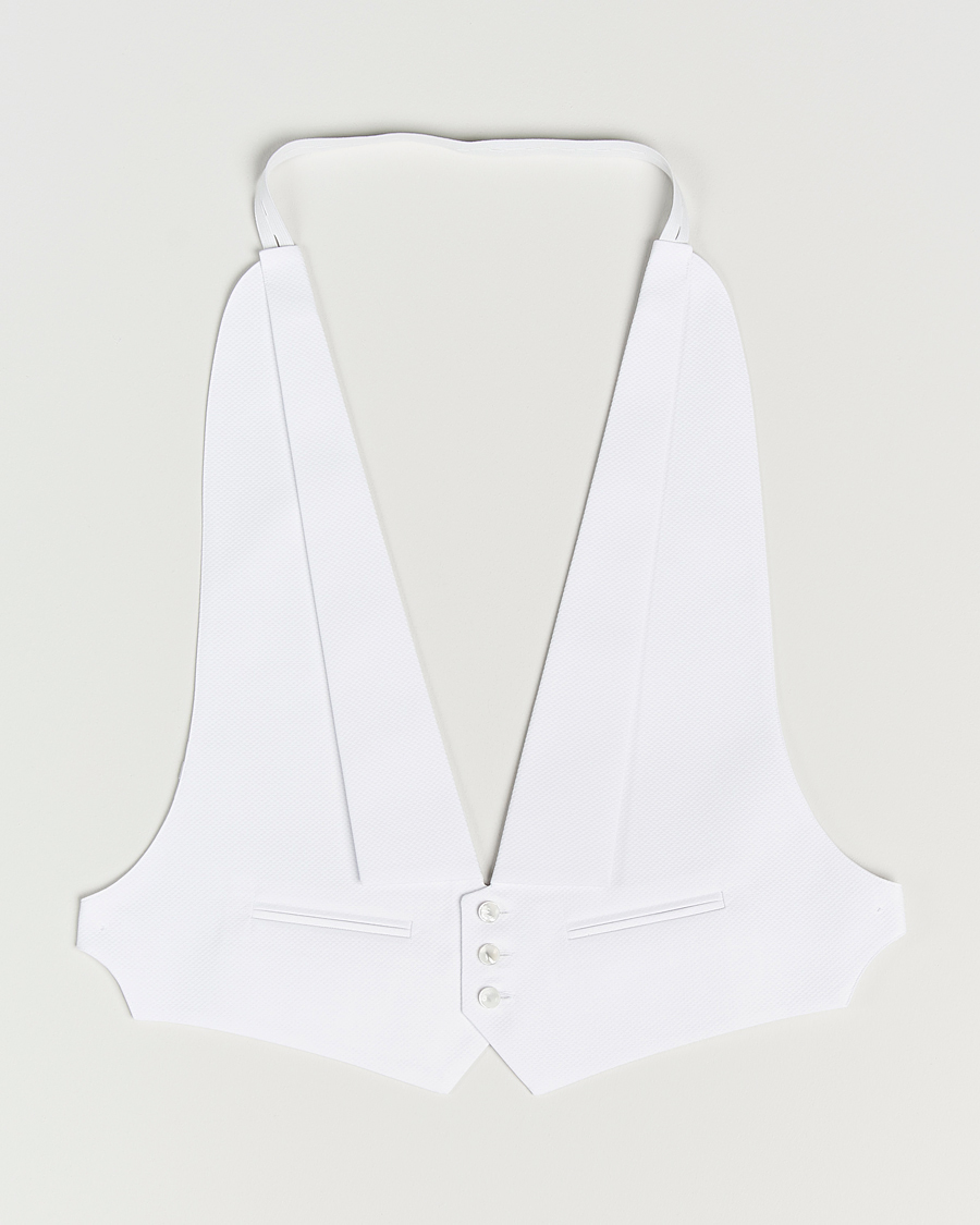 Uomini | Camicie | Stenströms | Evening Waistcoat White