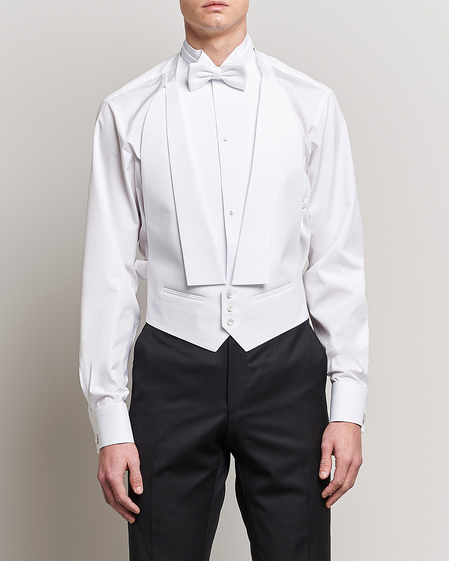 Uomini | Camicie | Stenströms | Evening Waistcoat White