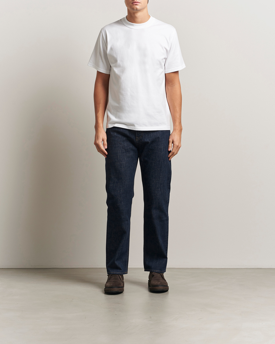 Uomini | T-shirt | Armor Lux for Care of Carl | Armor-lux 2-Pack Heritage Callac T-Shirt White/White