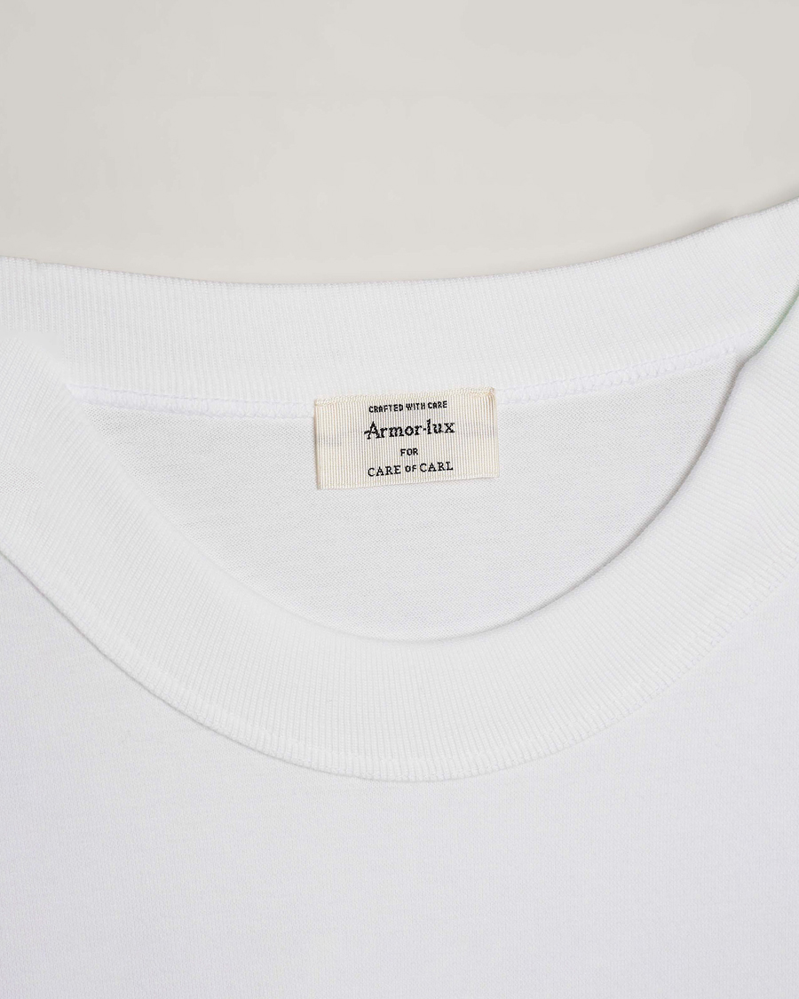 Uomini | T-shirt | Armor Lux for Care of Carl | Armor-lux 2-Pack Heritage Callac T-Shirt White/White
