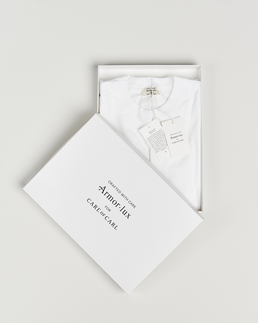 Uomini | T-shirt | Armor Lux for Care of Carl | Armor-lux 2-Pack Heritage Callac T-Shirt White/White